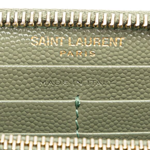 Pre Loved Saint Laurent Monogram Zip Around Long Wallet - Picture 8 of 11